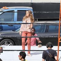 Jessica Alba wrestling in Los Angeles 09-04-12 