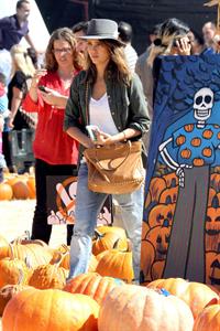 Jessica Alba – at Mr Bones Pumpkin Patch 10/12/13  