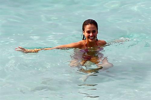 Jessica Alba bikini candids in St. Barts 4/5/13 
