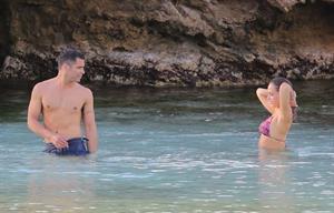 Jessica Alba bikini candids in St. Barts 4/5/13 