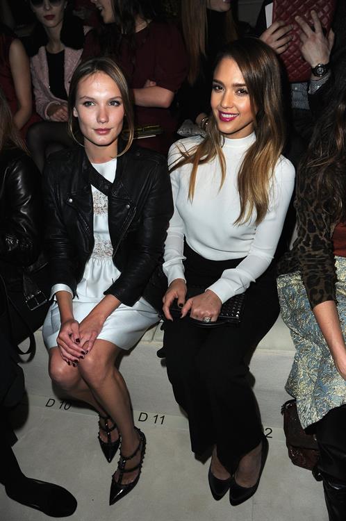 Jessica Alba Valentino F/W 2013 fashion show in Paris 3/5/13 