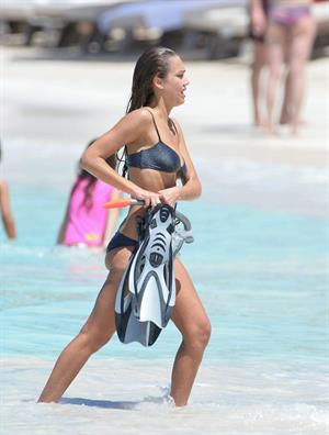 Jessica Alba bikini candids in St. Barts 4/6/13 