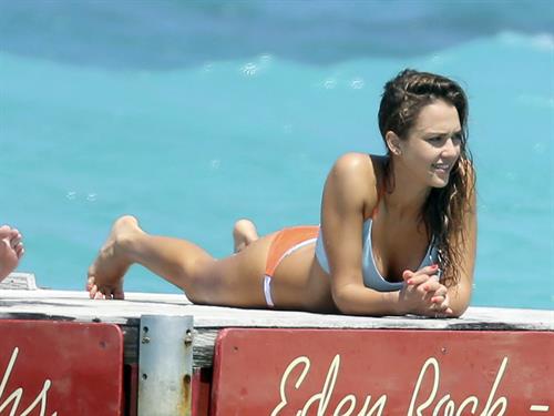 Jessica Alba  bikini candids in St. Barts 4/4/13 