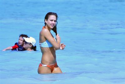 Jessica Alba  bikini candids in St. Barts 4/4/13 