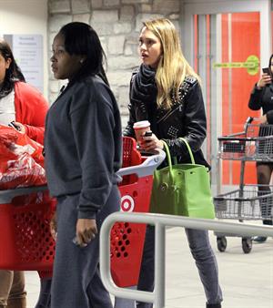 Jessica Alba Christmas shopping at Target in LA 12/20/12 