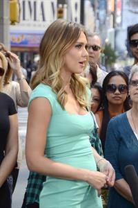 Jessica Alba -  On the set of Extra in New York September 12, 2012 