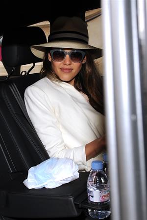 Jessica Alba - Heathrow airport, May 30, 2012