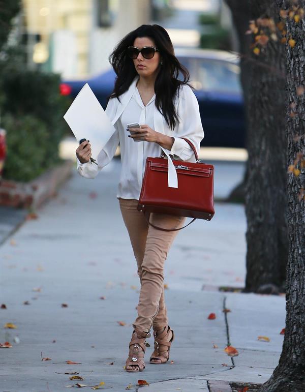 Eva Longoria out and about candids in Los Angeles, January 8, 2013 