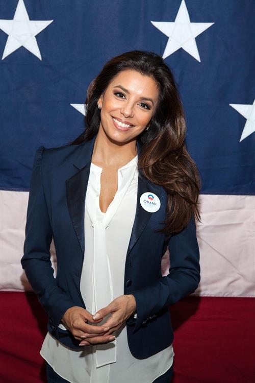 Eva Longoria Participates in Early Vote Canvass Kickoff in Florida - October 27, 2012