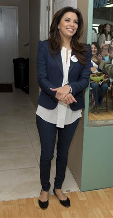 Eva Longoria Participates in Early Vote Canvass Kickoff in Florida - October 27, 2012
