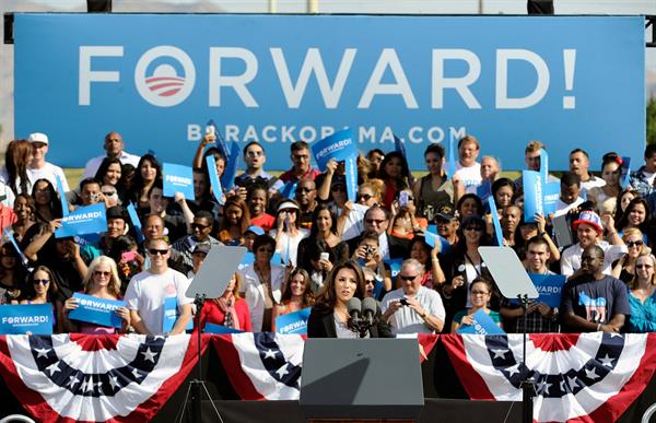 Eva Longoria Obama Campaigns In Nevada in Las Vegas - November 1, 2012