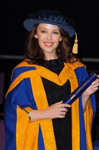 Kylie Minogue receiving an Honorary Doctor of Science in Health
