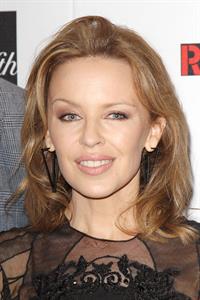 Kylie Minogue in a tight black mini dress for the launching of her book 'Kylie Fashion' at Saks Fifth Avenue