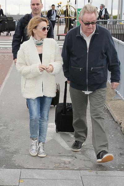 Kylie Minogue Heathrow Airport in London - October 31, 2012