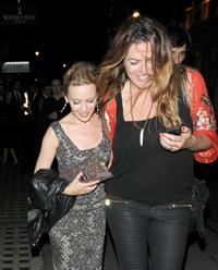 Kylie Minogue - seen leaving Whisky Mist, following a night out in London, 29072012