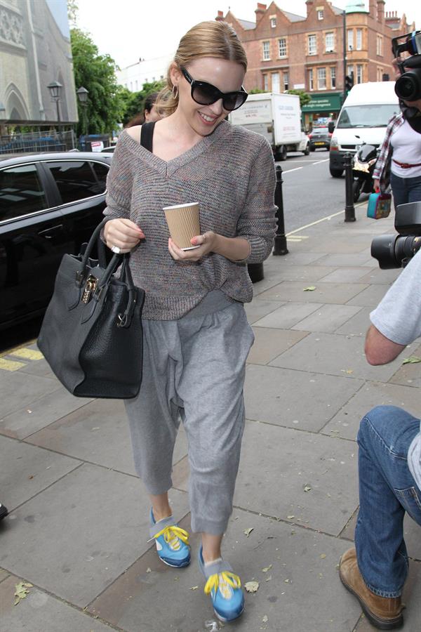 Kylie Minogue - Arriving at a dance studios in Fulham - May 31, 2012