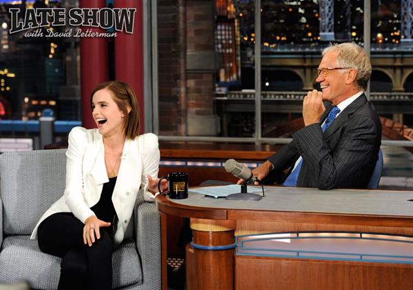 Emma Watson on Letterman - September 5, 2012 