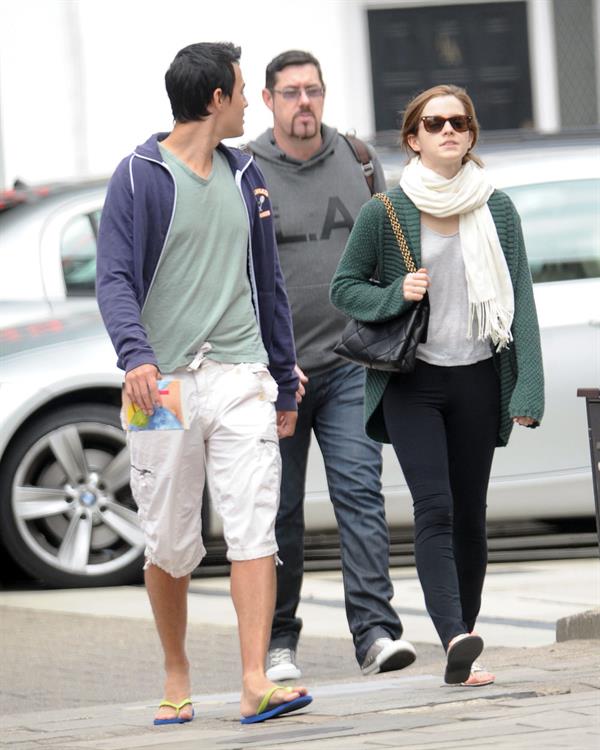 Emma Watson - In London with her boyfriend Will - August 25, 2012