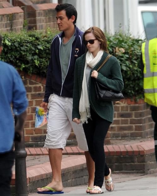 Emma Watson - In London with her boyfriend Will - August 25, 2012