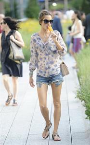Alessandra Ambrosio New York candids on June 29, 2011 