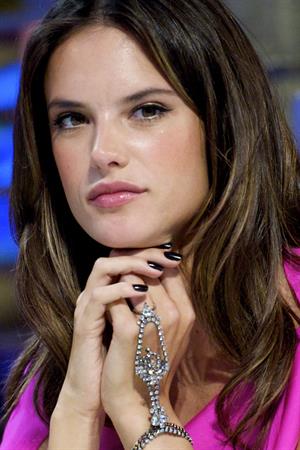 Alessandra Ambrosio on El Hormiguero tv show in Madrid 05.03.2012 