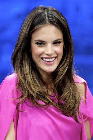 Alessandra Ambrosio on El Hormiguero tv show in Madrid 05.03.2012 