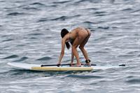 Alessandra Ambrosio on the beach in Hawaii on July 28, 2010 