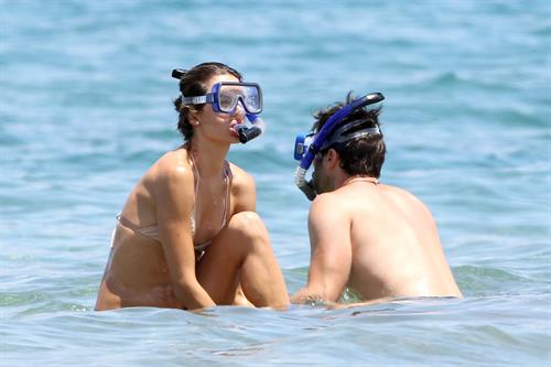 Alessandra Ambrosio on the beach in Hawaii July 30, 2010 