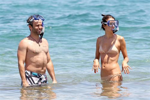 Alessandra Ambrosio on the beach in Hawaii July 30, 2010 