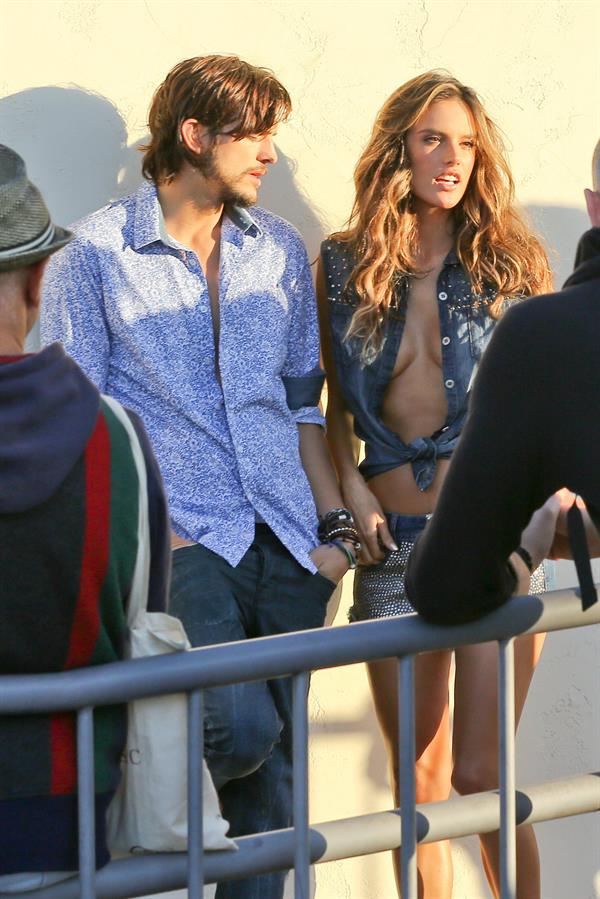 Alessandra Ambrosio on the set of a photoshoot for Colcci in Marina Del Rey 17 06 12 