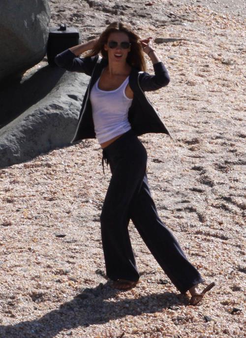 Alessandra Ambrosio photoshoot candids in St Barth