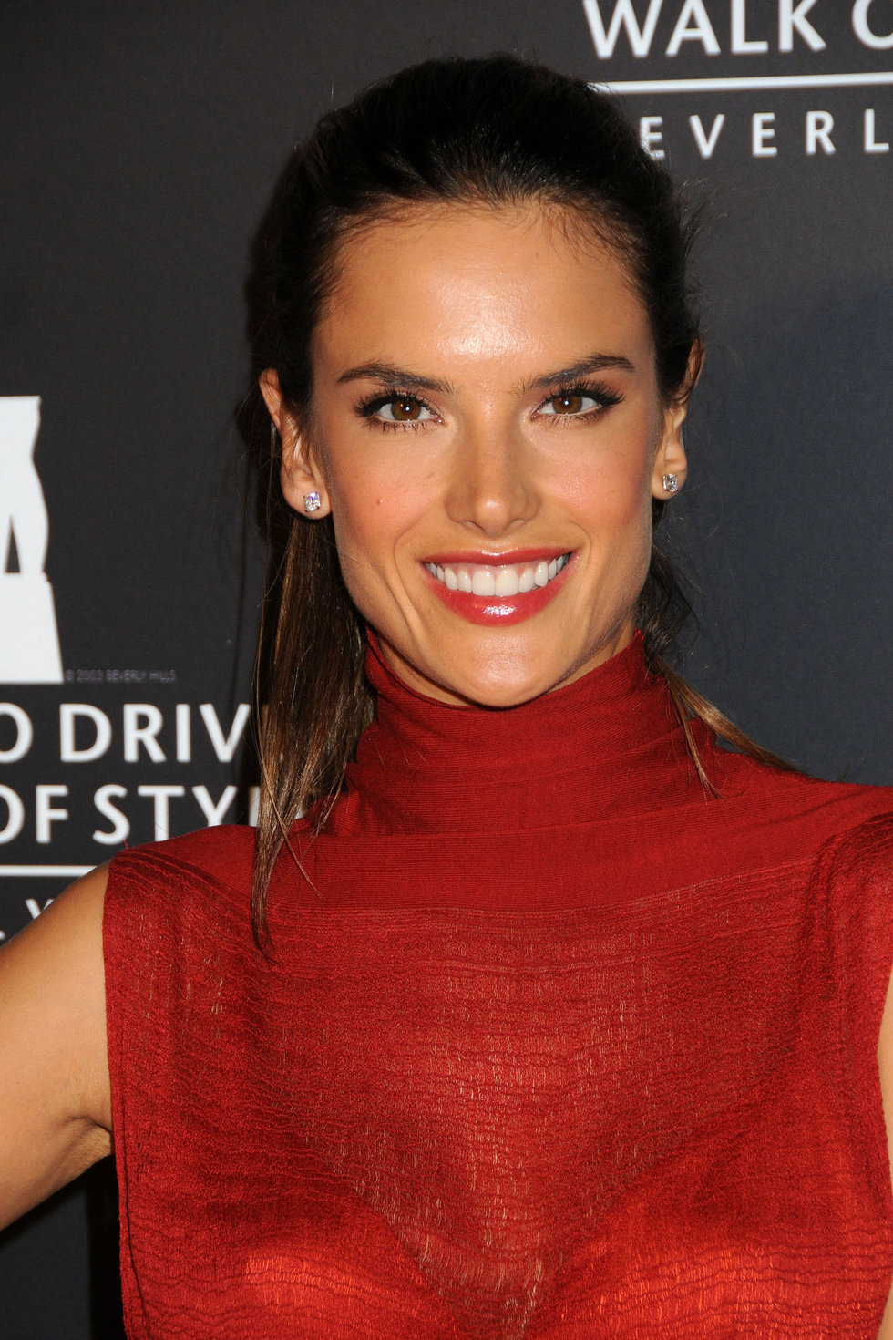 Alessandra Ambrosio at Rodeo Drive Walk of Style Award Honoring Iman and Missoni on October 23, 2011 