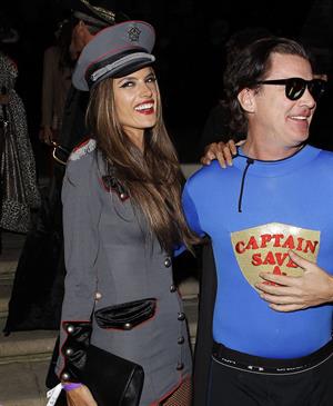 Alessandra Ambrosio at a Halloween party in Beverly Hills 10/26/12 