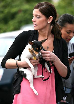 Ashley Greene and her dog Marlow out and about in Beverly Hills on January 15 