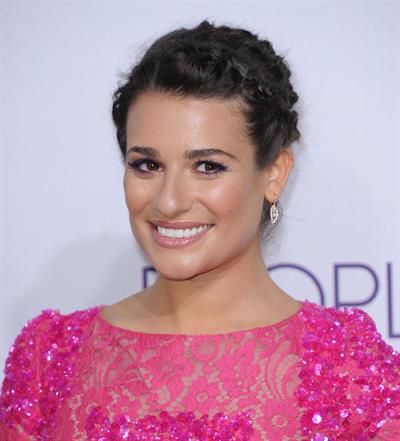 Lea Michele in pink at the 39th Annual People's Choice Awards in Los Angeles on Jan 9, 2013 