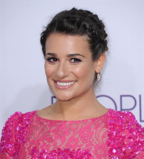 Lea Michele in pink at the 39th Annual People's Choice Awards in Los Angeles on Jan 9, 2013 