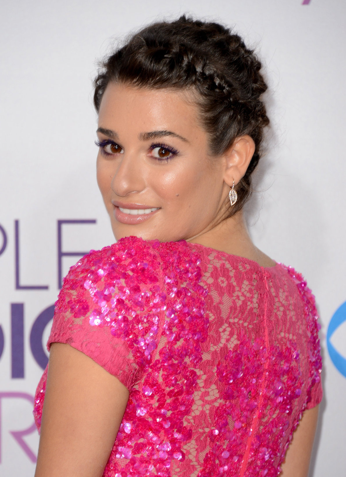 Lea Michele in pink at the 39th Annual People's Choice Awards in Los Angeles on Jan 9, 2013 
