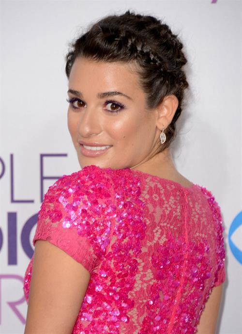 Lea Michele in pink at the 39th Annual People's Choice Awards in Los Angeles on Jan 9, 2013 