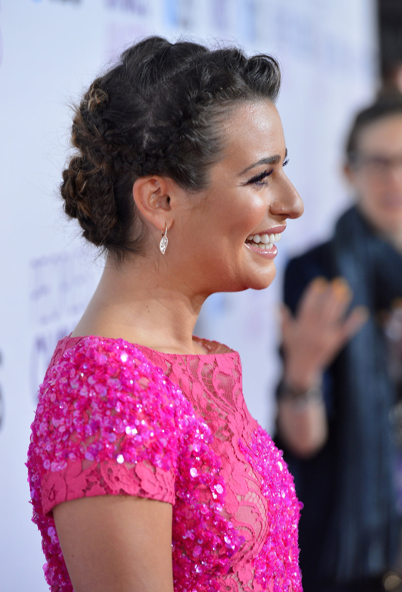 Lea Michele in pink at the 39th Annual People's Choice Awards in Los Angeles on Jan 9, 2013 