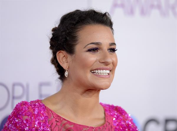 Lea Michele in pink at the 39th Annual People's Choice Awards in Los Angeles on Jan 9, 2013 