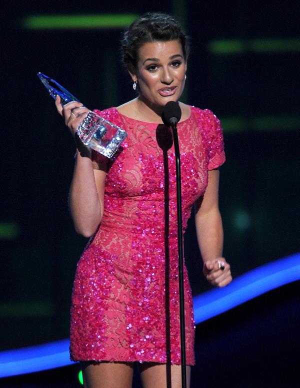 Lea Michele at the 39th Annual People's Choice Awards in Los Angeles on Jan 9, 2013