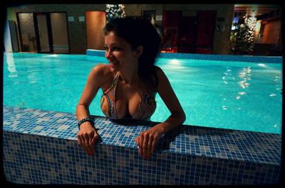 Larisa Krylova in a bikini