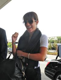 Lea Michele  departs LA airport 9/21/12 