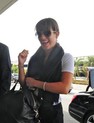 Lea Michele  departs LA airport 9/21/12 