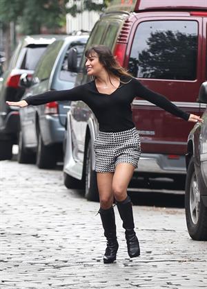 Lea Michele - On the Set of Glee - August 12, 2012