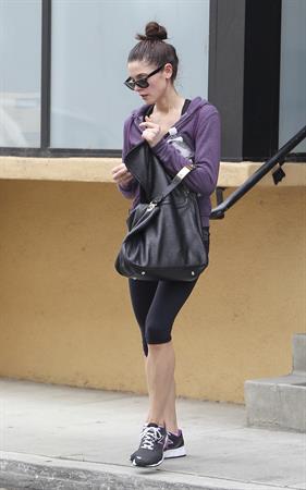 Ashley Greene leaving a gym in Studio City on April 24, 2012 