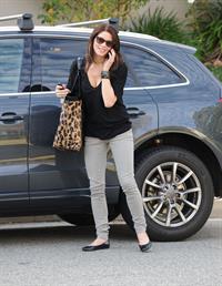 Ashley Greene visits a friend in Los Angeles on January 10, 2010