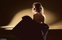 Lily James Topless for Burberry