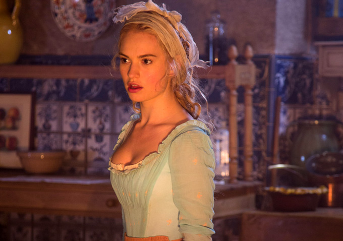 Lily James as Cinderella