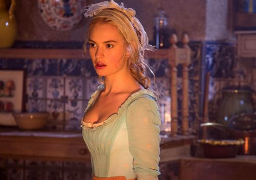 Lily James as Cinderella